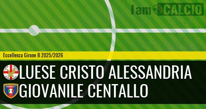 Luese Cristo Alessandria - Giovanile Centallo