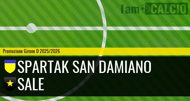 Spartak San Damiano - Sale
