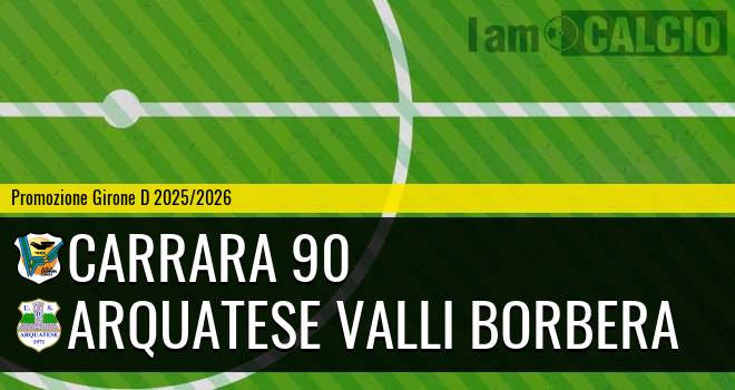 Carrara 90 - Arquatese Valli Borbera
