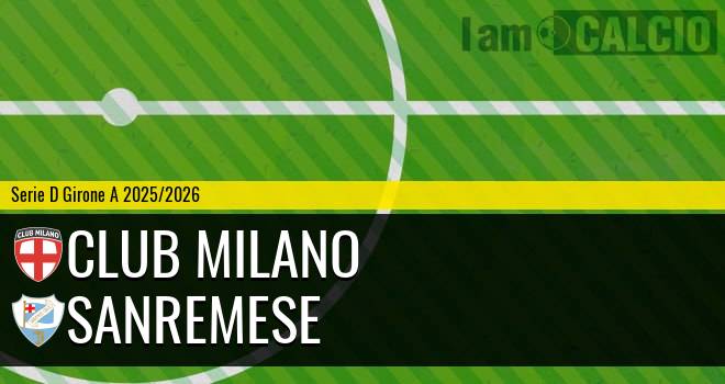 Club Milano - Sanremese