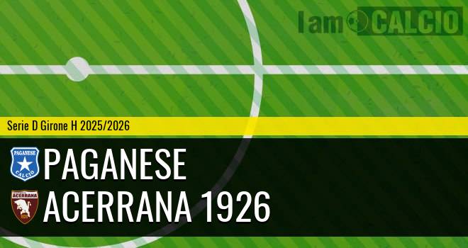 Paganese - Acerrana 1926