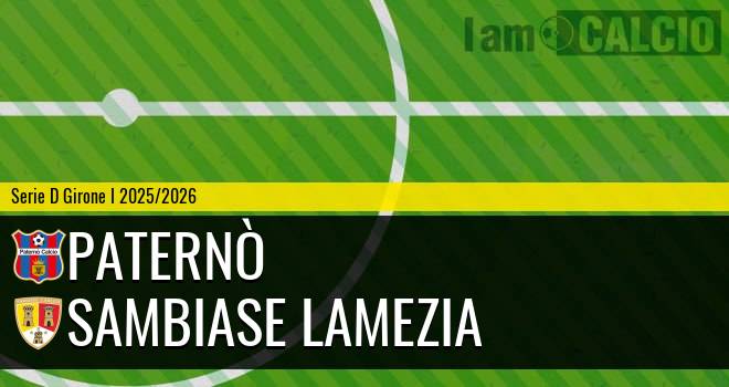 Paternò - Sambiase Lamezia