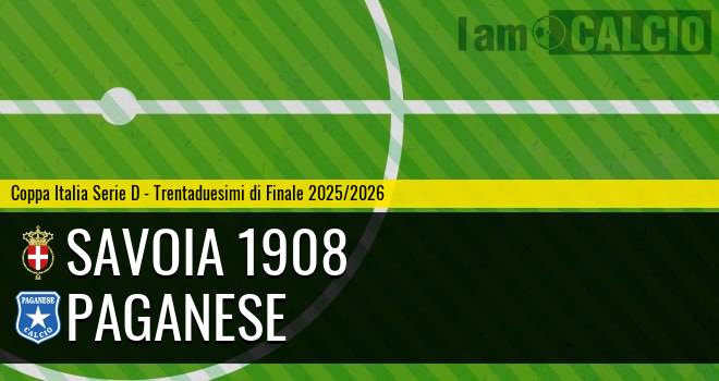 Savoia 1908 - Paganese