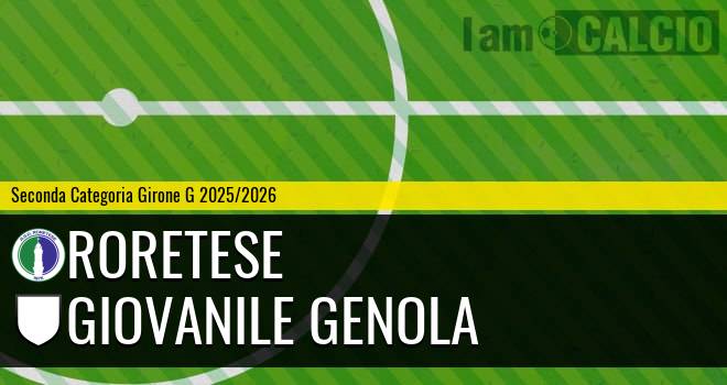 Roretese - Giovanile Genola