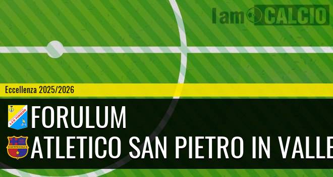 Forulum - Atletico San Pietro in Valle