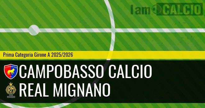 Campobasso Calcio - Real Mignano