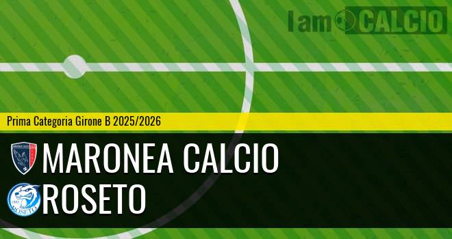 Maronea Calcio - Roseto