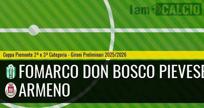 Fomarco Don Bosco Pievese - Armeno