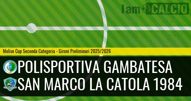 Polisportiva Gambatesa - San Marco la Catola 1984