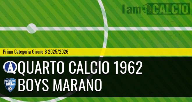 Quarto Calcio 1962 - Boys Marano
