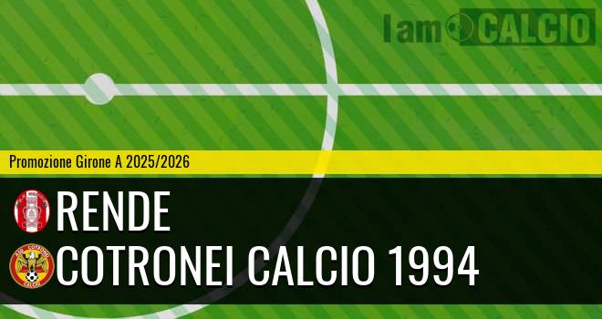 Rende - Cotronei Calcio 1994