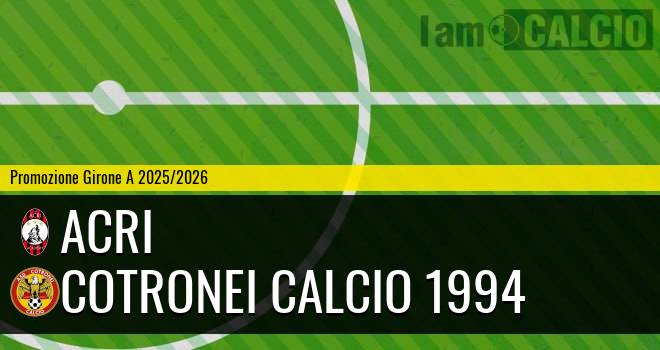 Acri - Cotronei Calcio 1994
