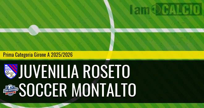 Juvenilia Roseto - Soccer Montalto