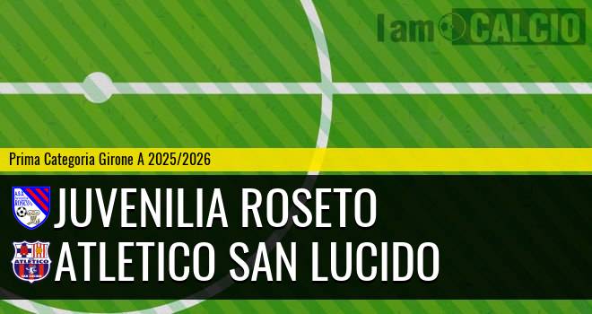 Juvenilia Roseto - Atletico San Lucido
