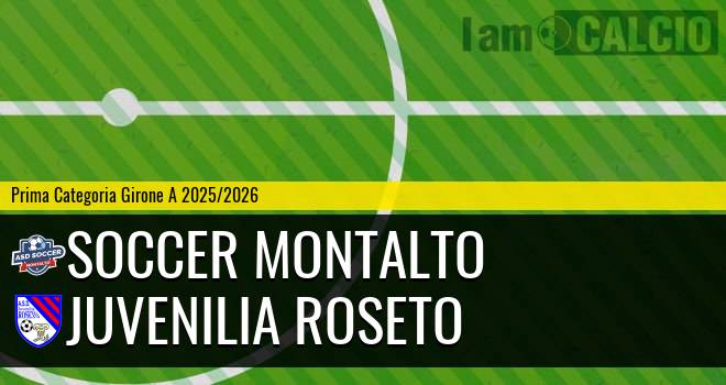 Soccer Montalto - Juvenilia Roseto