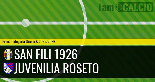 San Fili 1926 - Juvenilia Roseto