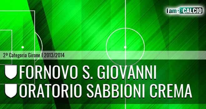 Fornovo S. Giovanni - Oratorio Sabbioni Crema