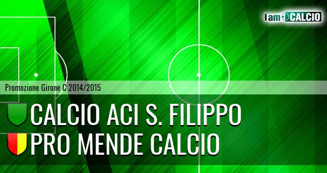 Calcio Aci S. Filippo - Pro Mende Calcio