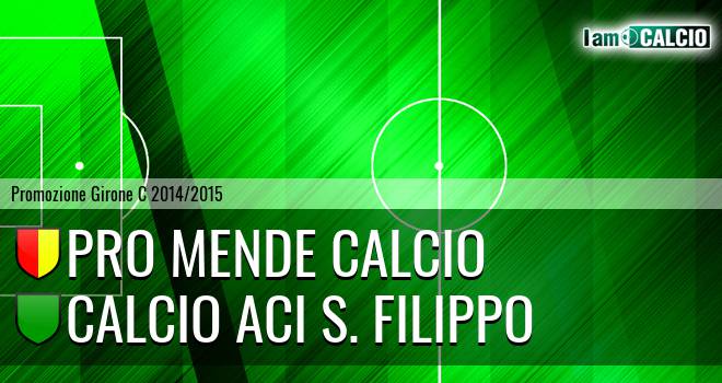 Pro Mende Calcio - Calcio Aci S. Filippo