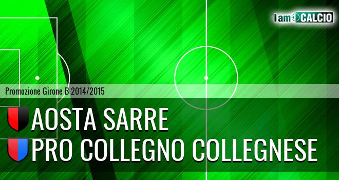 Aosta Sarre - Pro Collegno Collegnese