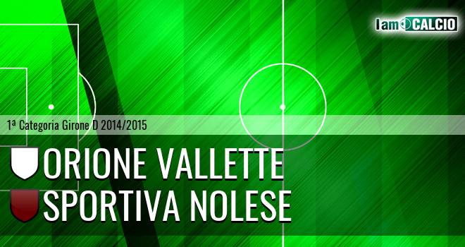 Orione Vallette - Sportiva Nolese