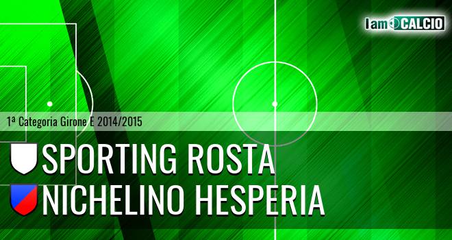 Sporting Rosta - Nichelino Hesperia