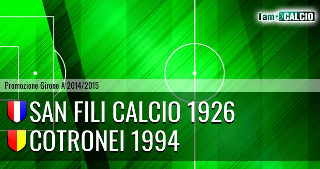 San Fili Calcio 1926 - Cotronei 1994