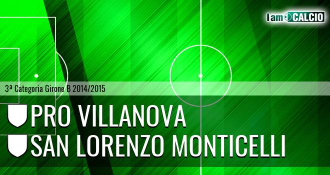 Pro Villanova - San Lorenzo Monticelli