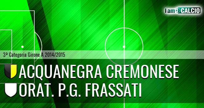 Acquanegra Cremonese - Orat. P.G. Frassati