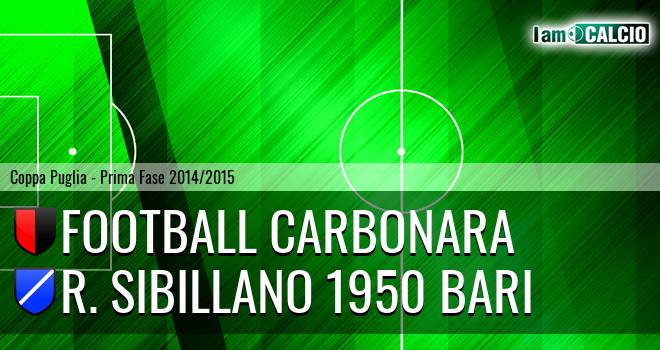 Football Carbonara - R. Sibillano 1950 Bari