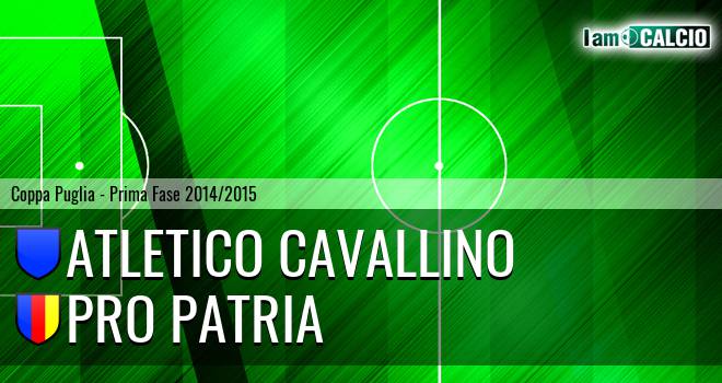 Atletico Cavallino - Pro Patria