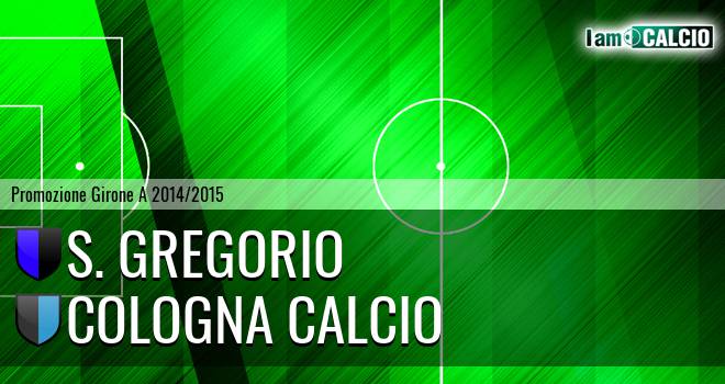 S. Gregorio - Cologna Calcio