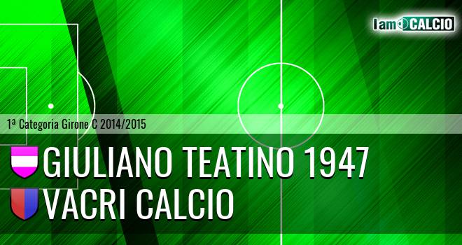 Giuliano Teatino 1947 - Vacri Calcio