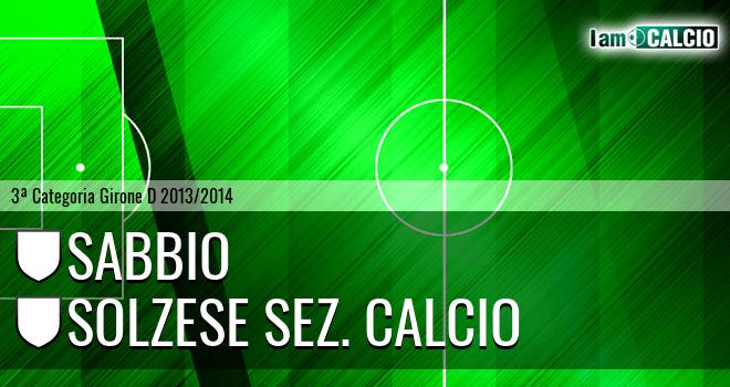 Sabbio - Solzese sez. calcio