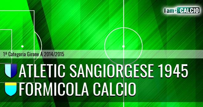 Atletic Sangiorgese 1945 - Formicola Calcio