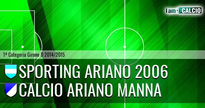 Sporting Ariano 2006 - Calcio Ariano Manna