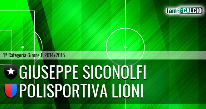 Giuseppe Siconolfi - Polisportiva Lioni