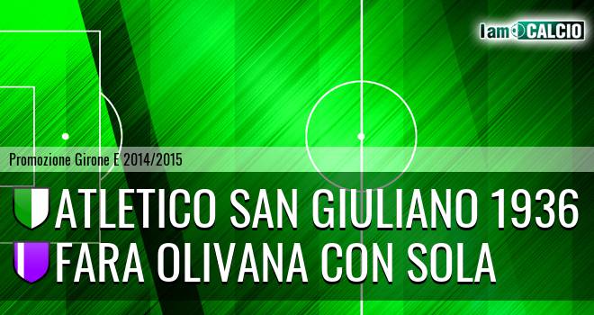 Atletico San Giuliano 1936 - Fara Olivana con Sola