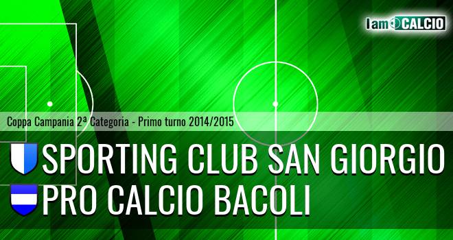 Sporting Club San Giorgio - Pro Calcio Bacoli