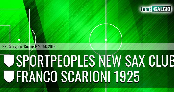 Sportpeoples New Sax Club - Franco Scarioni 1925