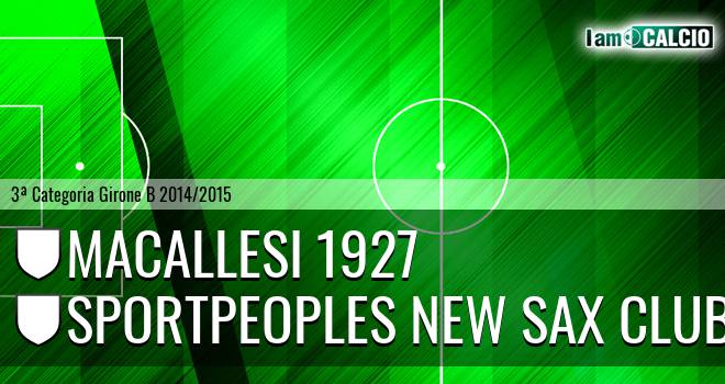 Macallesi 1927 - Sportpeoples New Sax Club