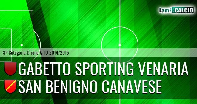 Gabetto Sporting Venaria - San Benigno Canavese