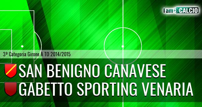 San Benigno Canavese - Gabetto Sporting Venaria