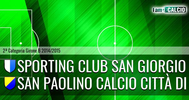 Sporting Club San Giorgio - San Paolino Calcio Città di Nola