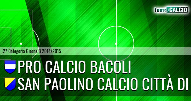 Pro Calcio Bacoli - San Paolino Calcio Città di Nola