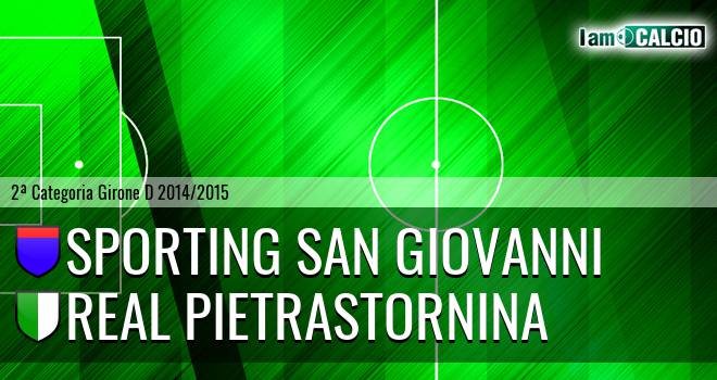 Sporting San Giovanni - Real Pietrastornina