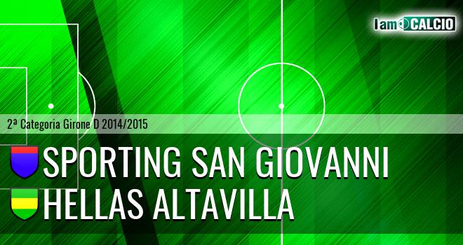 Sporting San Giovanni - Hellas Altavilla