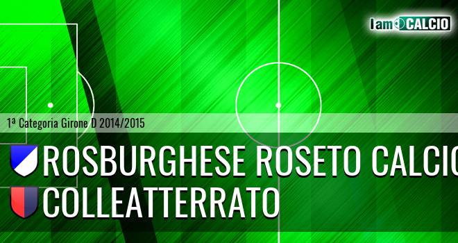 Rosburghese Roseto Calcio - Colleatterrato