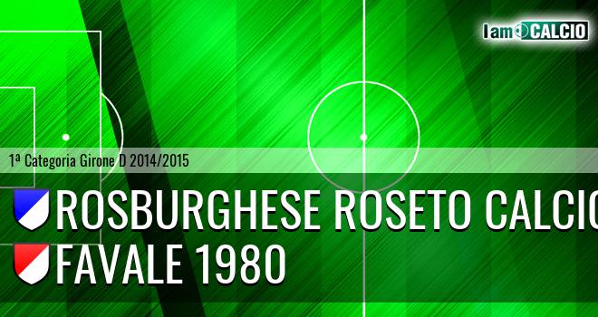 Rosburghese Roseto Calcio - Favale 1980