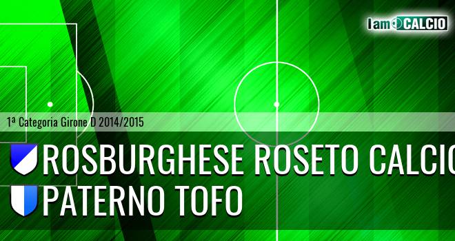 Rosburghese Roseto Calcio - Paterno Tofo